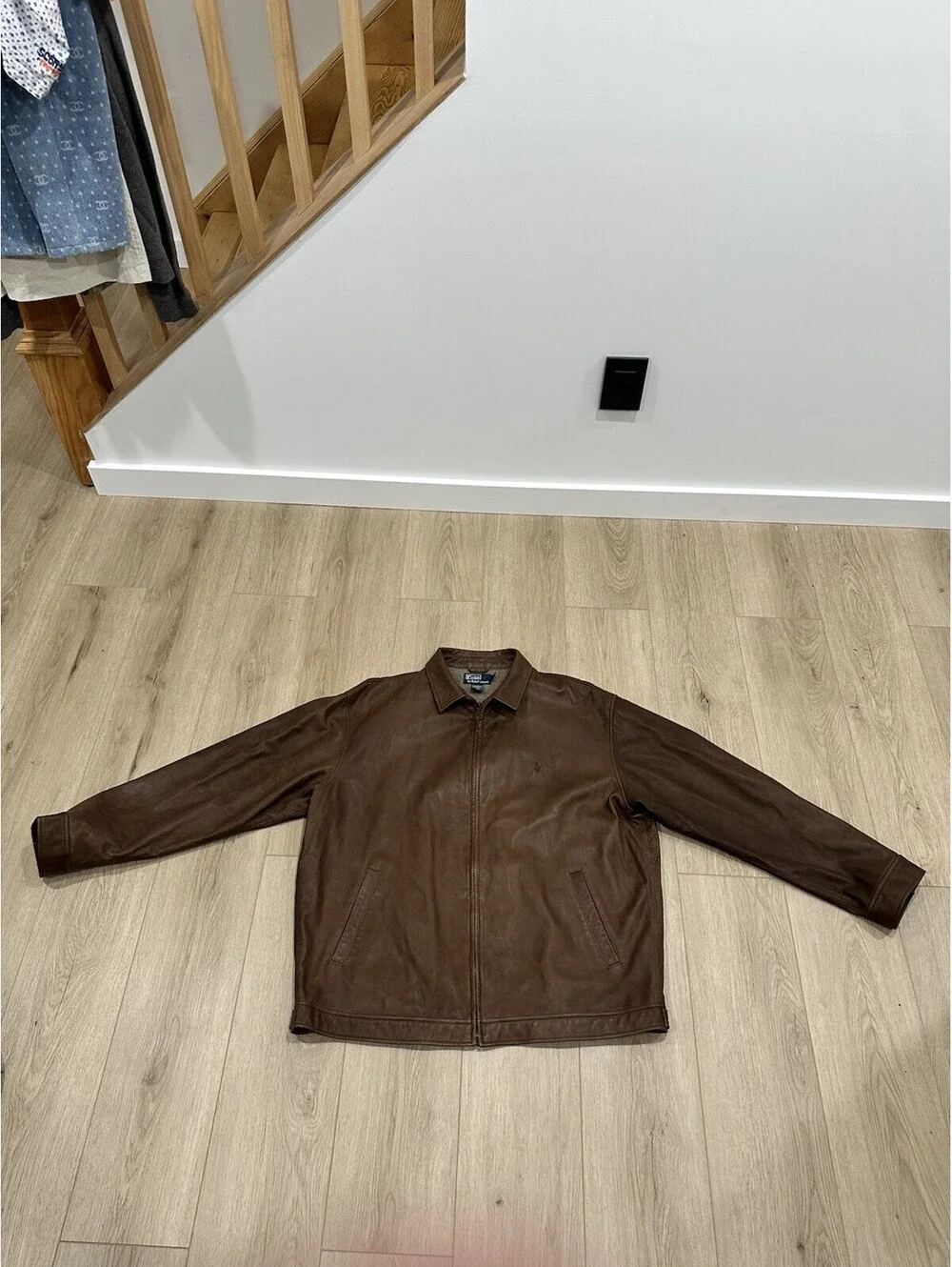 Polo Ralph Lauren 2XL Brown Glove Soft Leather Jacket